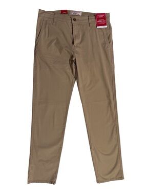 Levi Strauss tan essential straight chino with ultimate flex men’s size 32 x 32